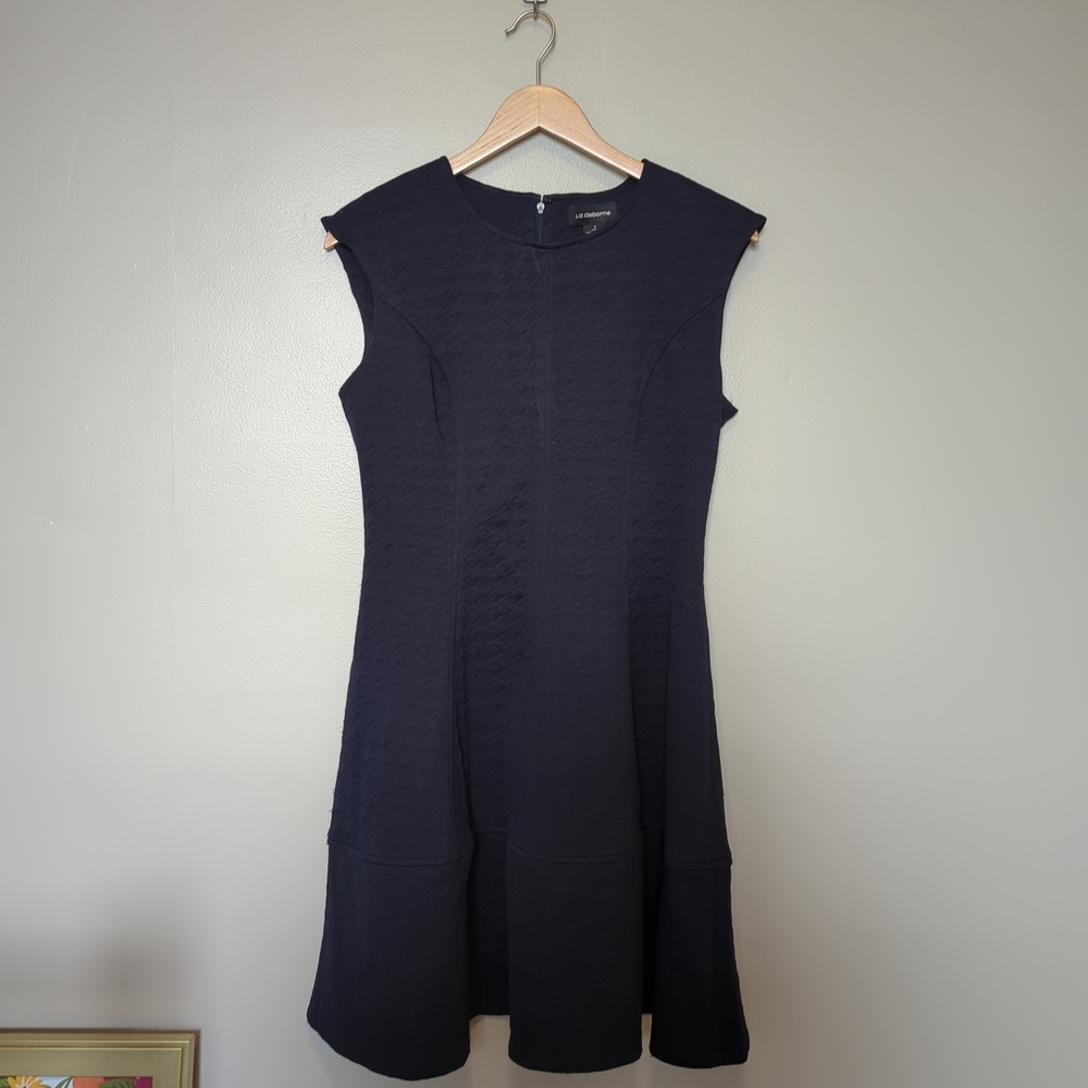 Liz Claiborne Blue Sleeveless A-Line Mini Dress